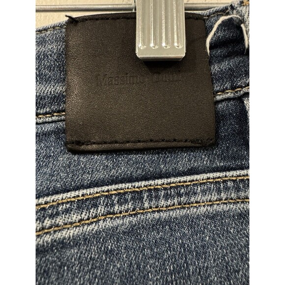 Massimo Dutti Size 10 Denim Straight Leg Mid-Rise Flair Blue Jeans - Picture 4 of 6